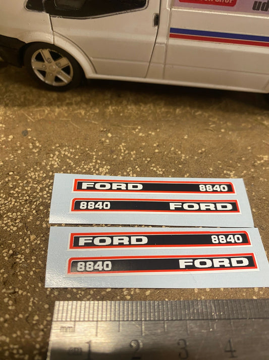 Ford 8840 Tractor Professional pre cut High quality vinyl bonnet decals farm machinery Britains decals 1:32 scale Image 2