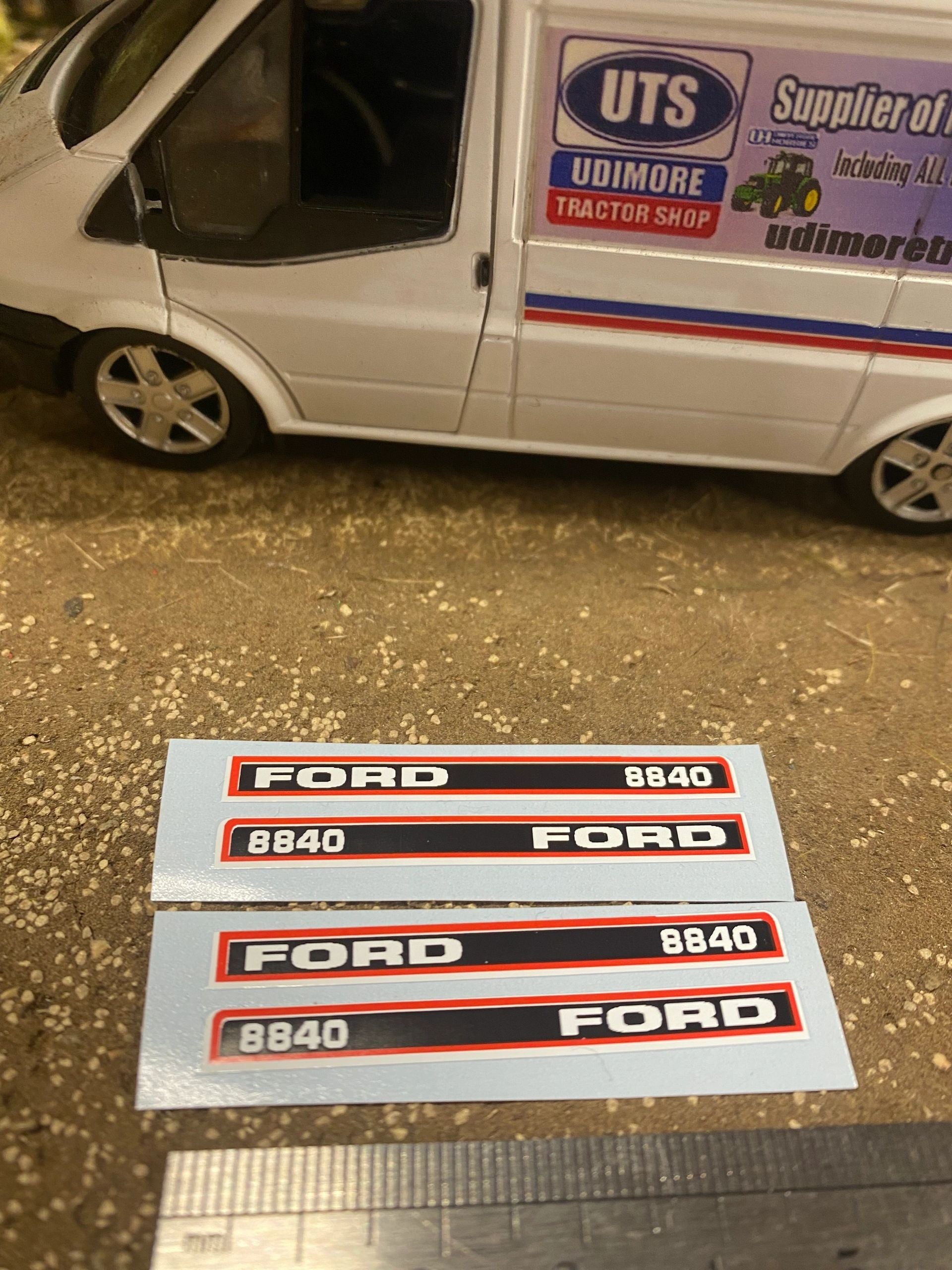 Ford 8840 Tractor Professional pre cut High quality vinyl bonnet decals farm machinery Britains decals 1:32 scale Image 3