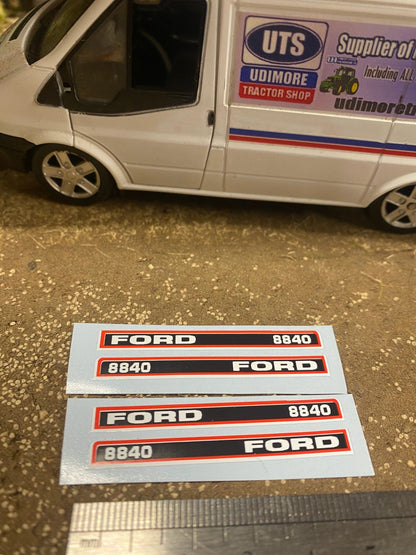 Ford 8840 Tractor Professional pre cut High quality vinyl bonnet decals farm machinery Britains decals 1:32 scale Image 3