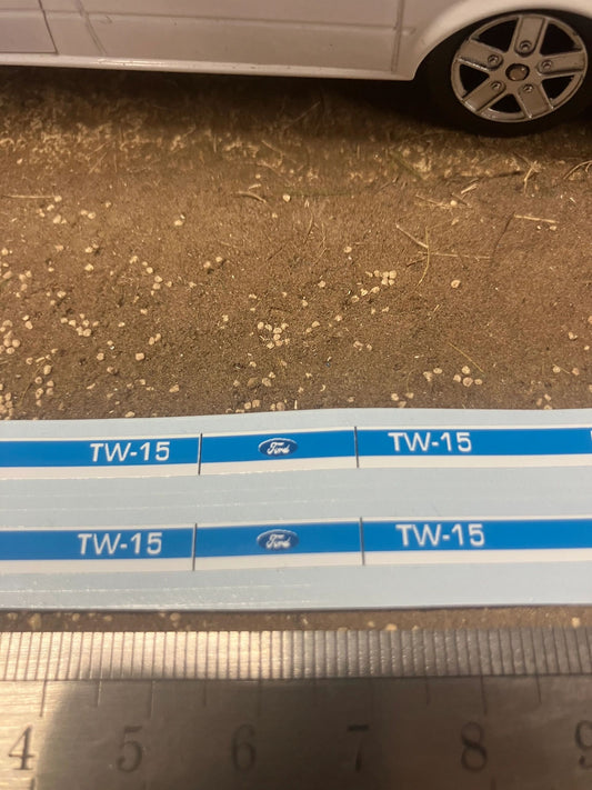Ford TW15 mk 1 Tractor Professional pre cut High quality vinyl bonnet decals farm machinery Britains decals 1:32 scale Image 2