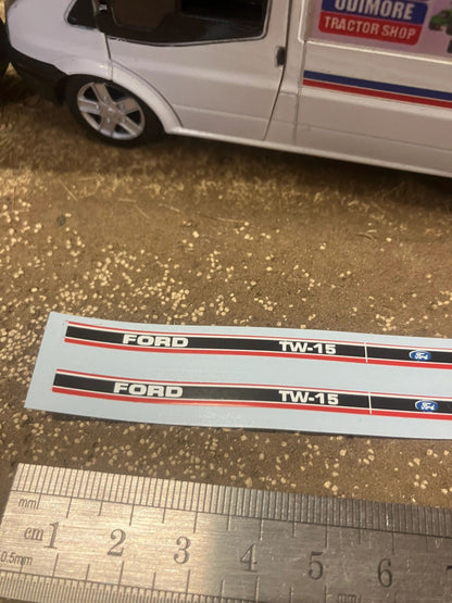 Ford TW15 mk 2 Tractor Professional pre cut High quality vinyl bonnet decals farm machinery Britains decals 1:32 scale Image 2