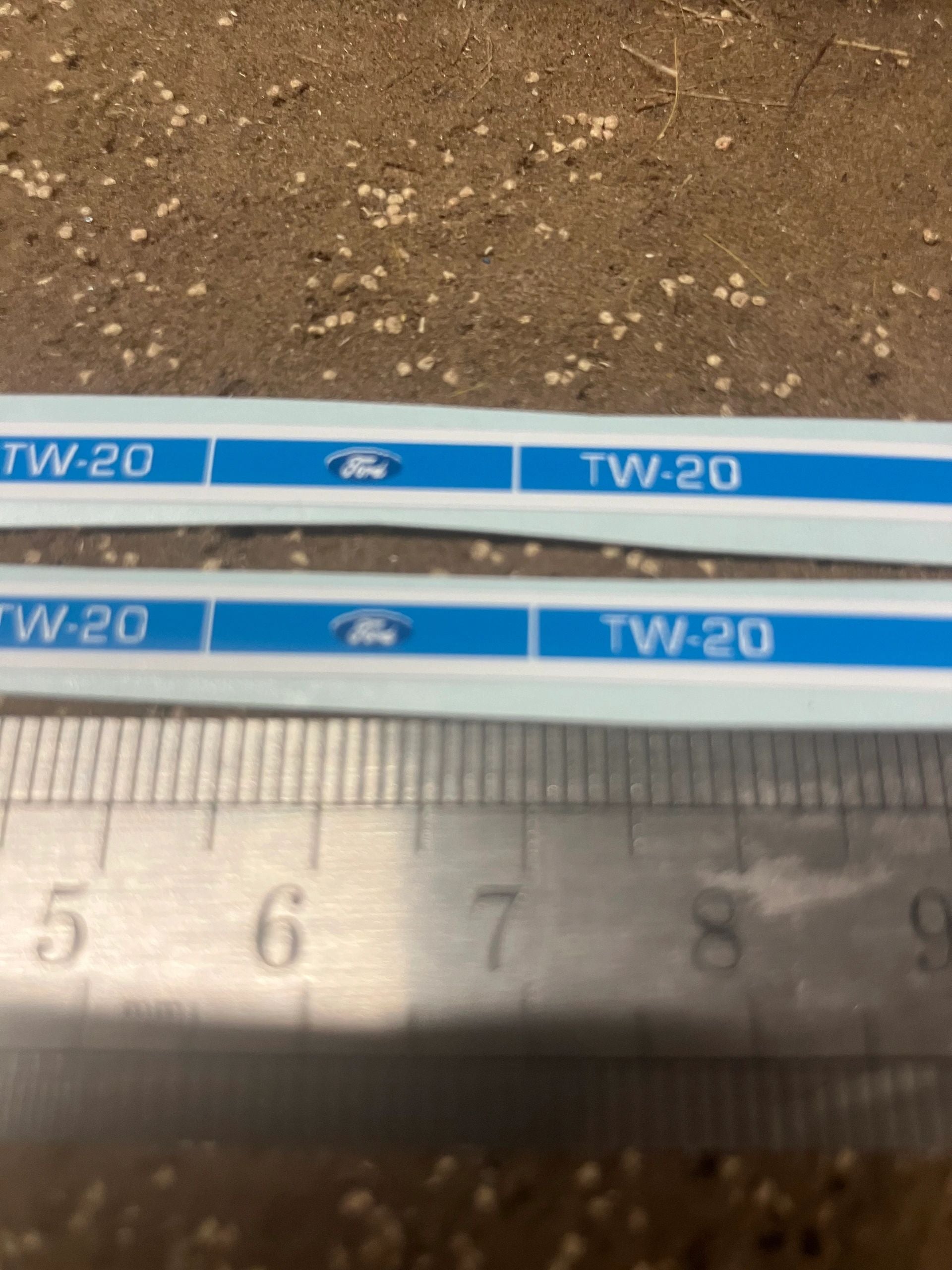 Ford TW20 mk 2 Tractor Pre cut professional High quality vinyl bonnet decals farm machinery Britains decals 1:32 scale Image 2