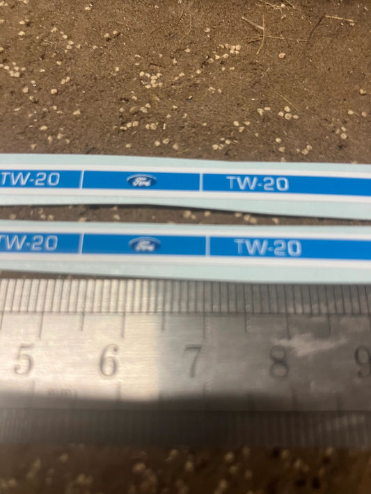 Ford TW20 mk 2 Tractor Pre cut professional High quality vinyl bonnet decals farm machinery Britains decals 1:32 scale Image 2
