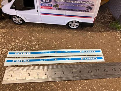 Ford TW25 mk 1 Tractor Pre cut professional High quality vinyl 4 bonnet decals farm machinery Britains decals 1:32 scale Image 2