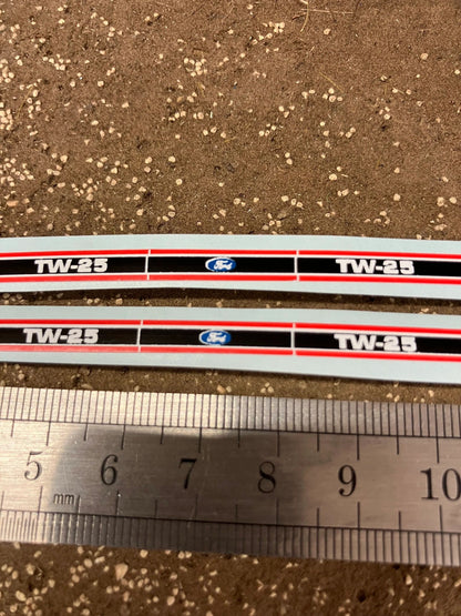 Ford TW25 mk 2 Tractor Pre cut professional High quality vinyl 4 bonnet decals farm machinery Britains decals 1:32 scale Image 3