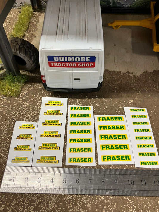 Fraser muck master trailers spreaders farm machinery 30 x Professional pre cut High quality vinyl huge pack decals farm machinery decals Image