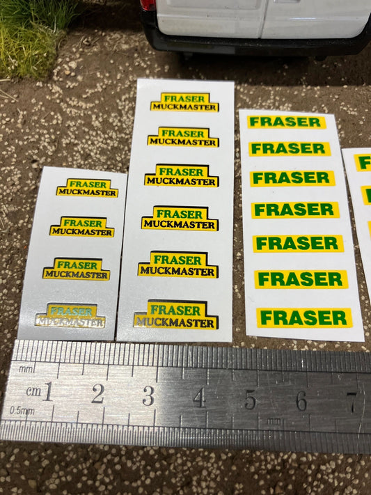 Fraser muck master trailers spreaders farm machinery 30 x Professional pre cut High quality vinyl huge pack decals farm machinery decals Image 2