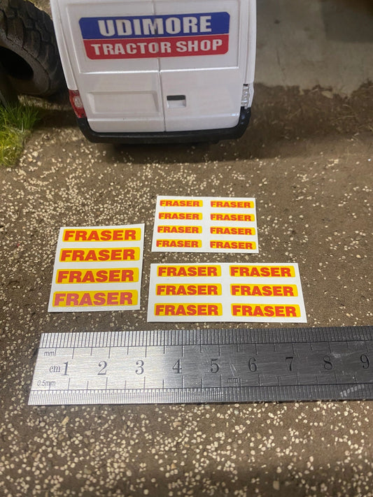 Fraser trailers spreaders farm machinery 18 x Professional pre cut High quality vinyl huge pack decals farm machinery decals Image