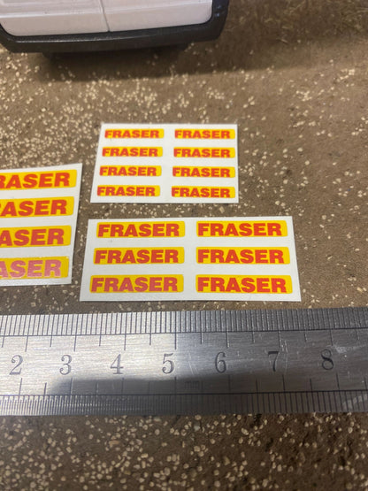 Fraser trailers spreaders farm machinery 18 x Professional pre cut High quality vinyl huge pack decals farm machinery decals Image 2