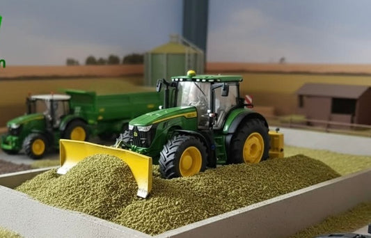 Front Blade & Rear Sledgehammer Scraper kit with lights Artisan32 Silage kit farm machinery 1:32 scale 03220