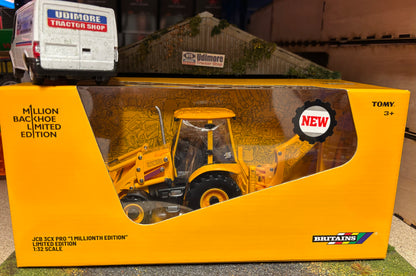 Limited Edition Britains JCB Millionth Backhoe Loader 1:32 scale New BOXED 43411