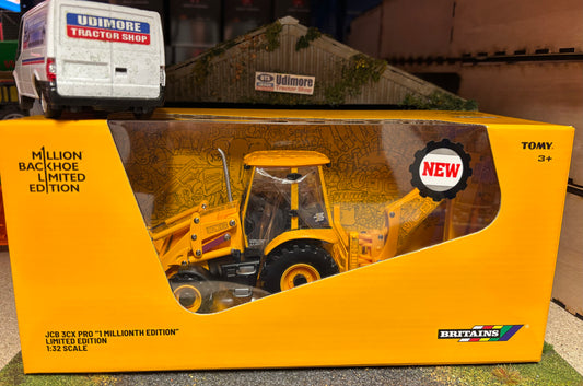 Limited Edition Britains JCB Millionth Backhoe Loader 1:32 scale New BOXED 43411