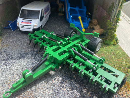 Green 6m double folding press cultipress 1:32 scale conversion great plains Image