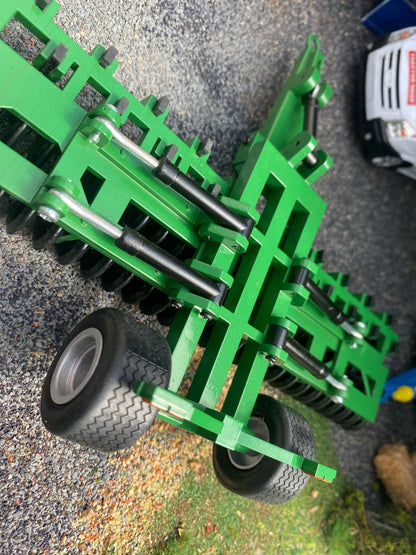 Green 6m double folding press cultipress 1:32 scale conversion great plains Image 9