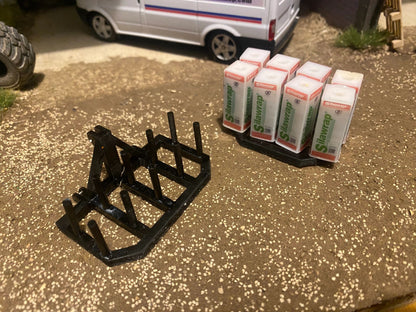 Hand made 10 silawrap and wrap holder 1:32 scale Image