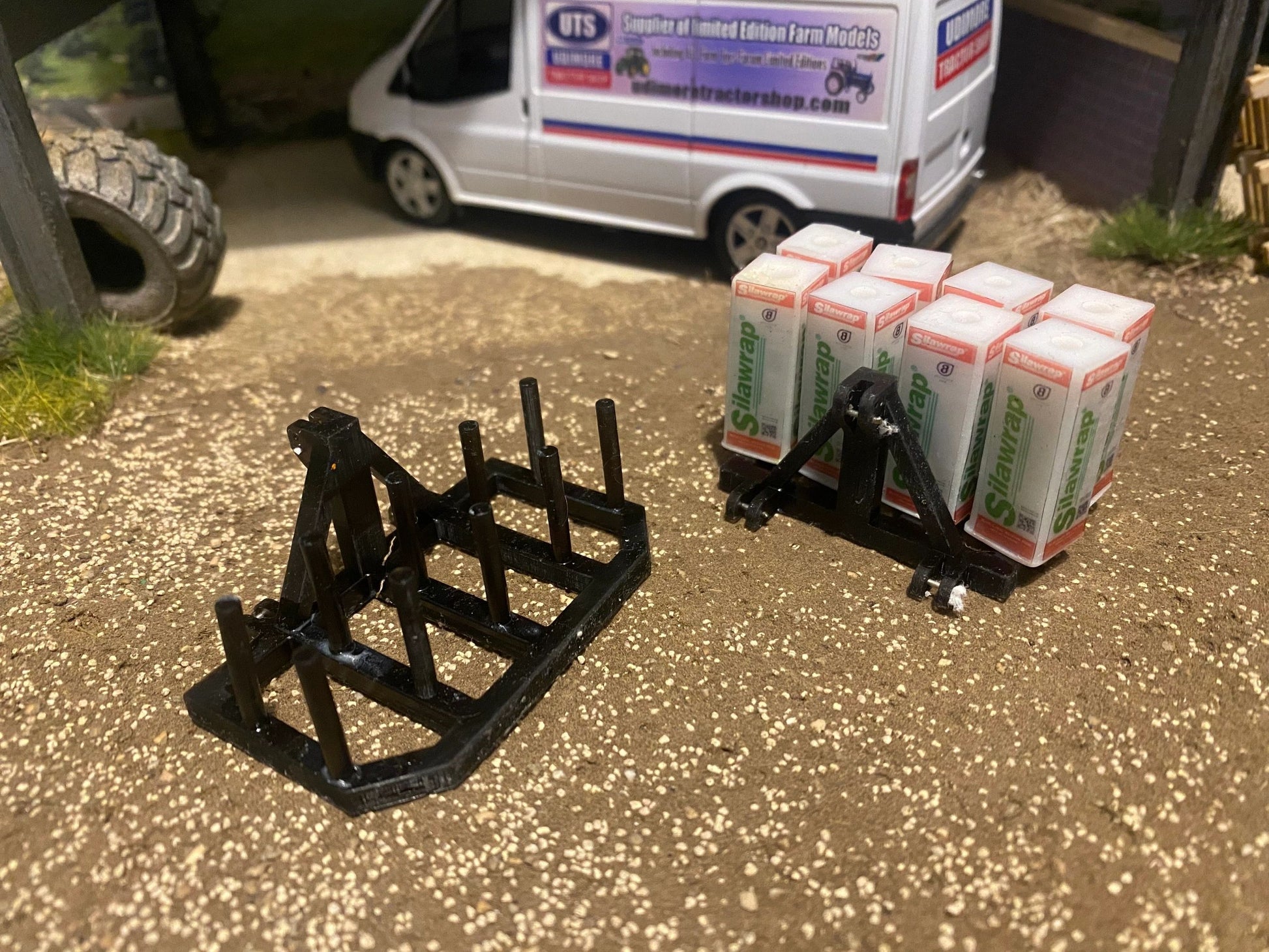 Hand made 10 silawrap and wrap holder 1:32 scale Image 3
