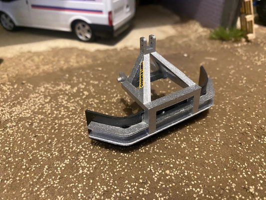 Hand made Galanised Silver Fleming yard scraper 1:32 scale Image