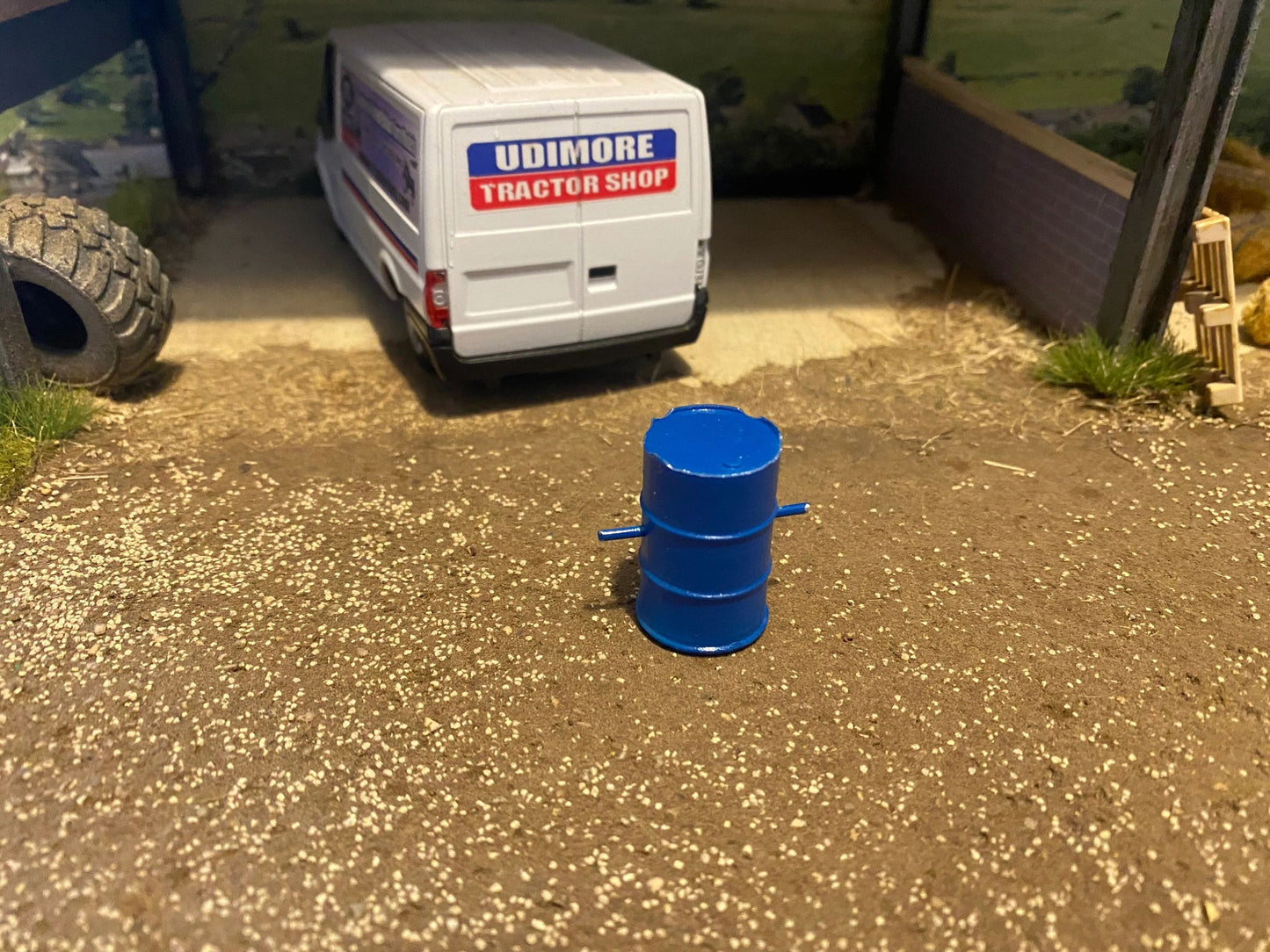 Hand made Rear barrel weights 1:32 scale BLUE Image 3