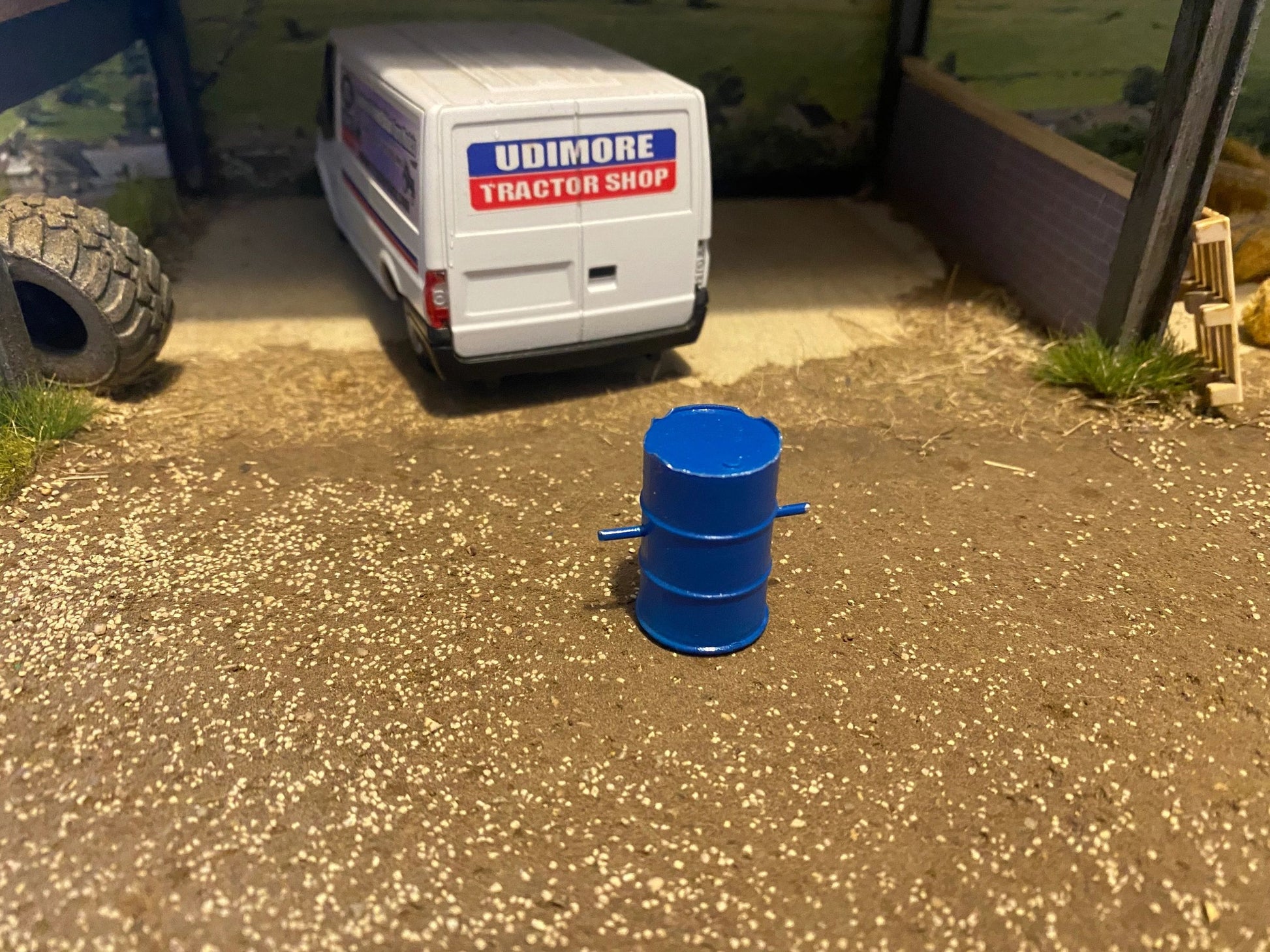 Hand made Rear barrel weights 1:32 scale BLUE Image 3