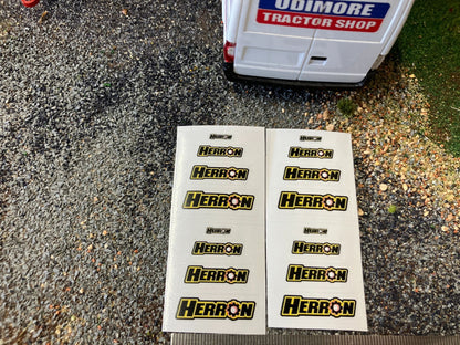 Herron Trailers 1:32 scale High quality vinyl huge pack 16 decals Herron Trailers farm machinery decals Image 2