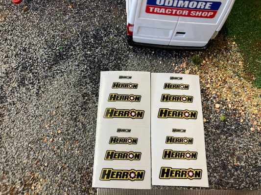 Herron Trailers 1:32 scale High quality vinyl huge pack 16 decals Herron Trailers farm machinery decals Image 2