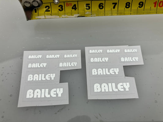 High quality vinyl Decals pack of 14 Bailey 1:32 scale stickers Image