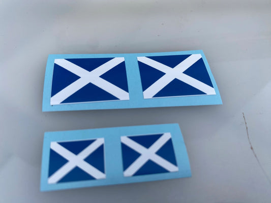 High quality vinyl set of 4 decals Scotland Scottish flags 1:32 scale Tractors farm machinery trucks Image 2