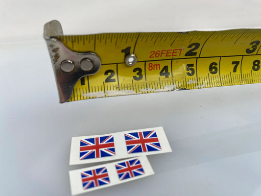 High quality vinyl set of 4 small decals Union Jack flags 1:32 scale Tractors farm machinery trucks Image 2