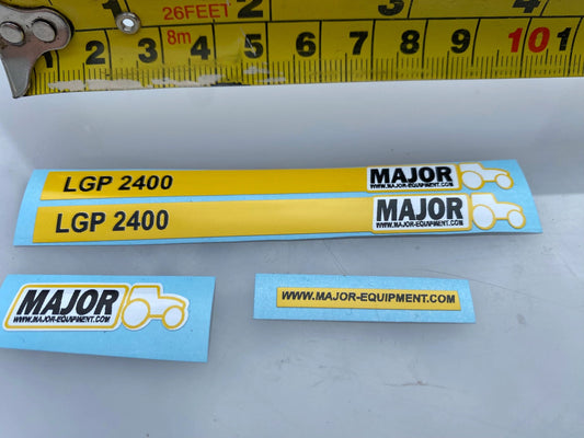 High quality vinyl set of decals Major LGP 2400 slurry tanker 1:32 scale Image