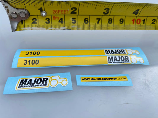 High quality vinyl set of decals Major LGP 3100 slurry tanker 1:32 scale Image