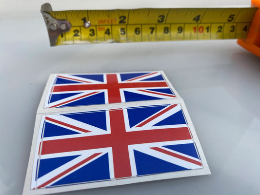 High quality vinyl set of decals Union Jack flags Image 2