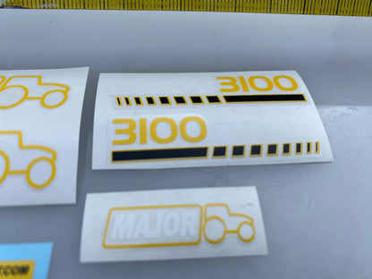 High quality vinyl set of white decals Major LGP 3100 slurry tanker 1:32 scale Image 3