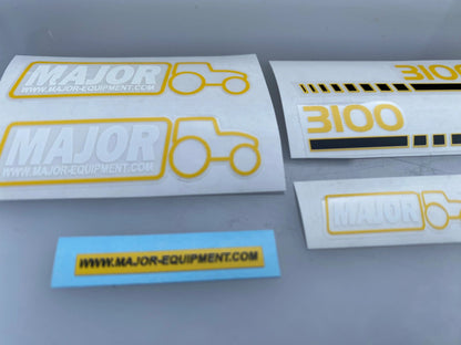 High quality vinyl set of white decals Major LGP 3100 slurry tanker 1:32 scale Image 4