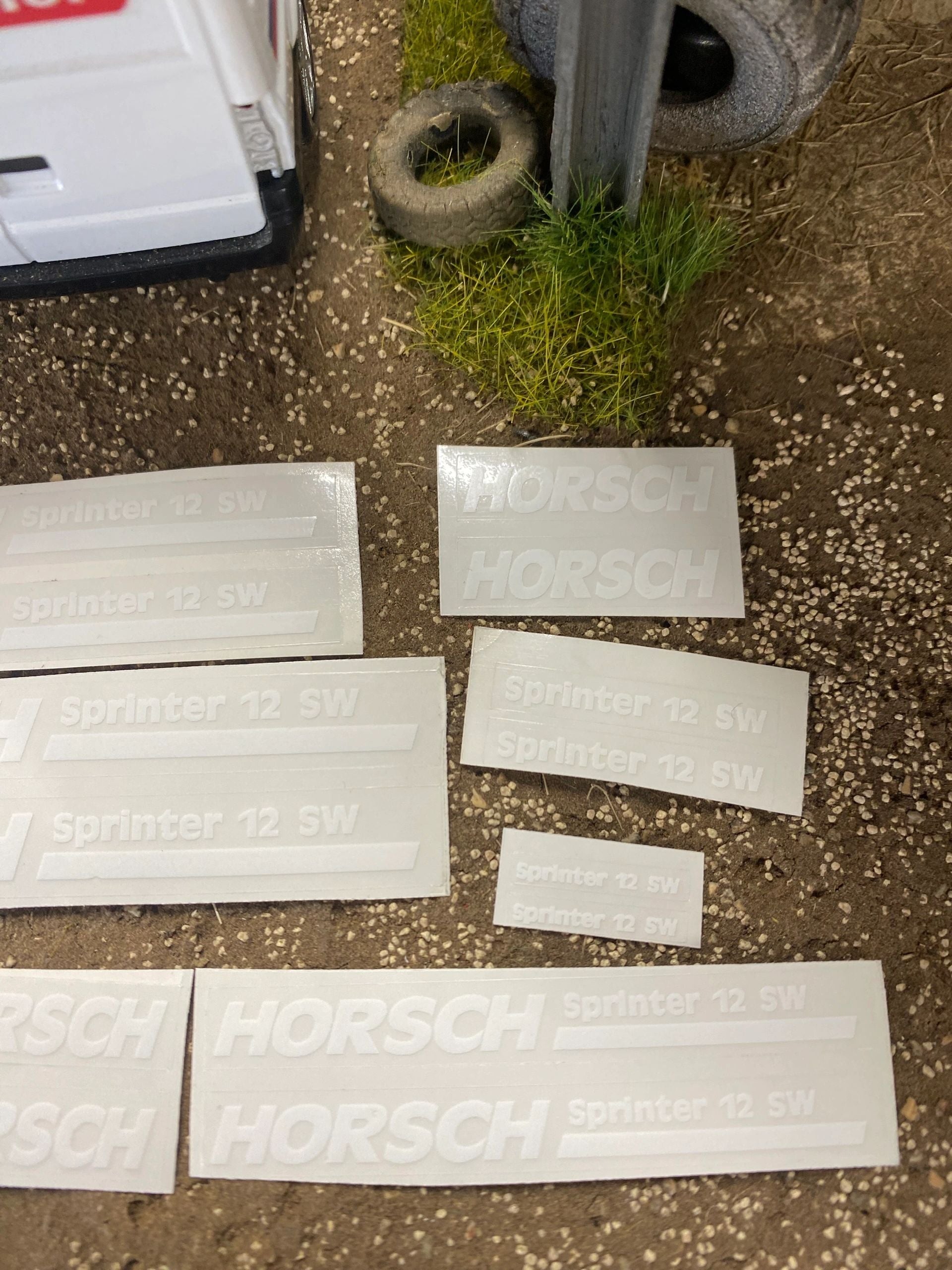 Horsch Sprinter 12 SW Seed drill x 16 Professional Pre cut White High quality vinyl huge pack decals farm machinery decals Image 2