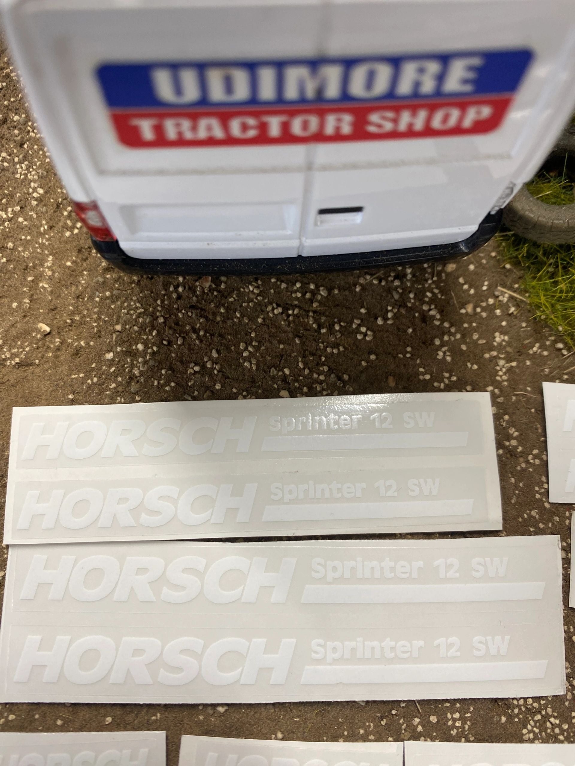 Horsch Sprinter 12 SW Seed drill x 16 Professional Pre cut White High quality vinyl huge pack decals farm machinery decals Image 3
