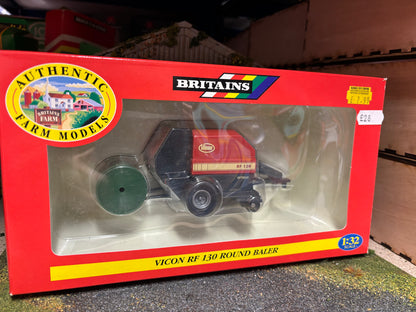 Vintage Britains Vicon RF 130 Round Baler 1:32 scale Obsolete 00051