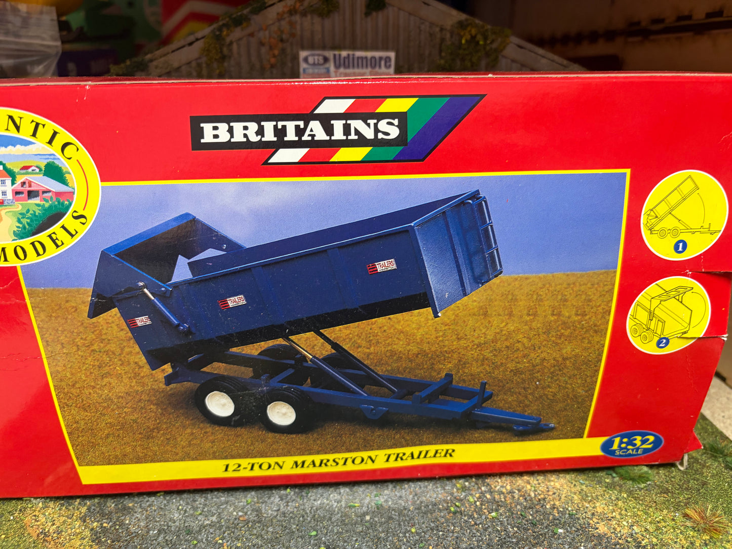Vintage Britains 12 ton Marston trailer 1:32 scale boxed Obsolete 00049