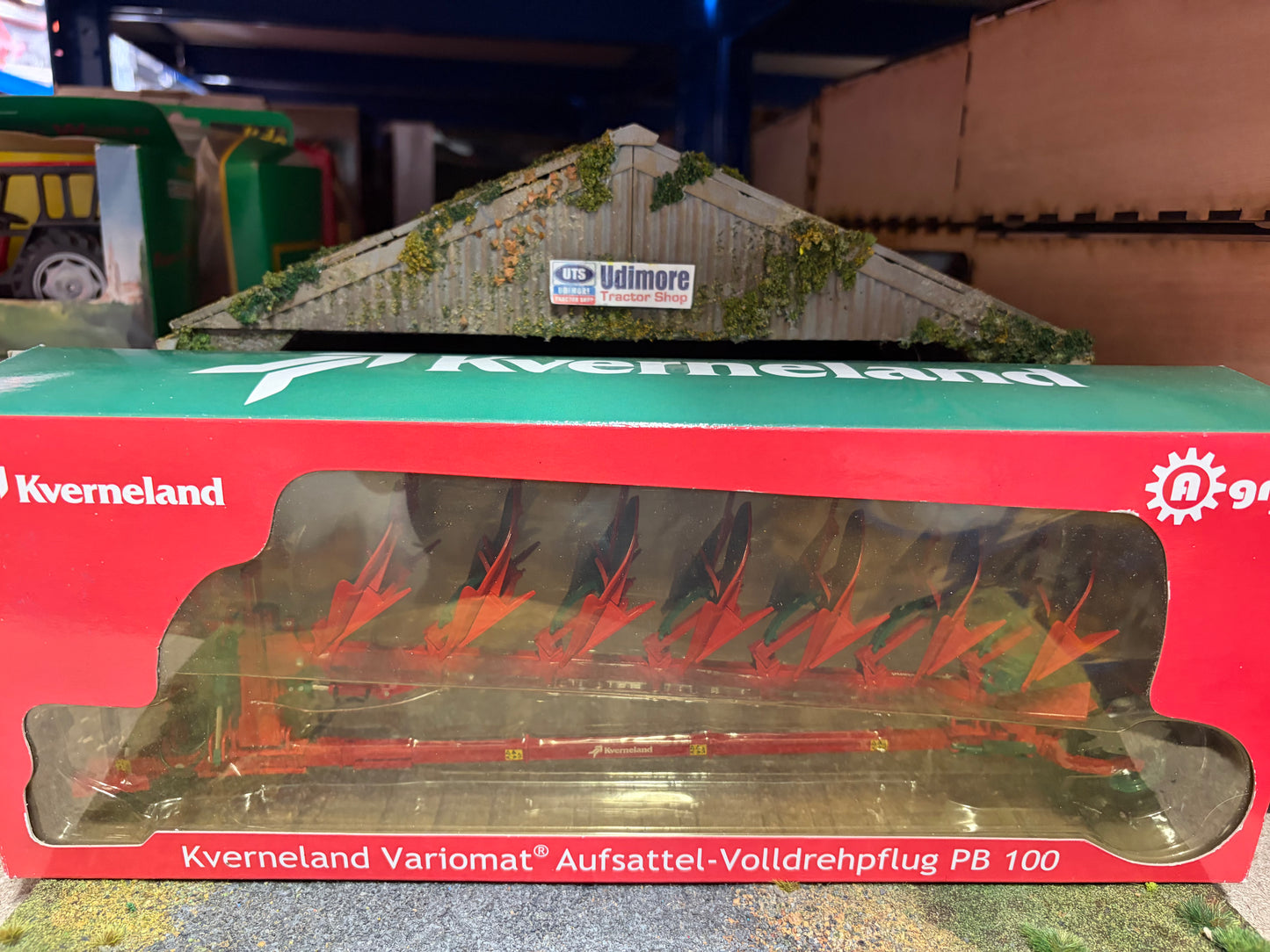 Rare Agrar-Toy Kverneland Variomat PB100 7-Furrow Reversible Plough 1:32 Scale – Boxed Obsolete