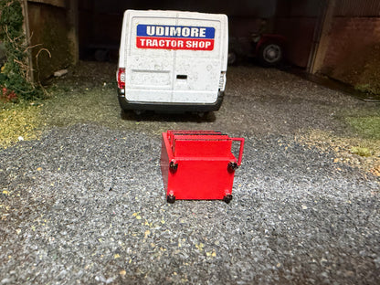 Agri Modelbouw Red Tool Trolley – Hand Painted – 1:32 Scale – AM-06025