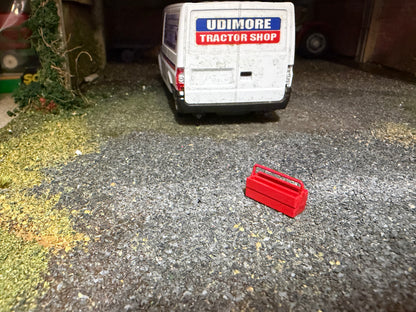 Agri Modelbouw Red Toolbox Type 2 – 1:32 Scale Farm Workshop Accessory – AM-06020