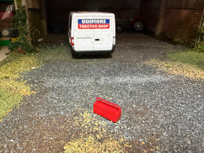 Agri Modelbouw Red Toolbox Type 3 – 1:32 Scale Farm Workshop Accessory – AM-06021