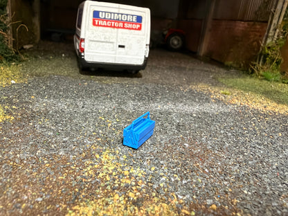Agri Modelbouw Blue Toolbox Type 2 – 1:32 Scale Farm Workshop Accessory – AM-06023