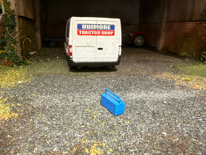 Agri Modelbouw Blue Toolbox Type 3 – 1:32 Scale Farm Workshop Accessory – AM-06024