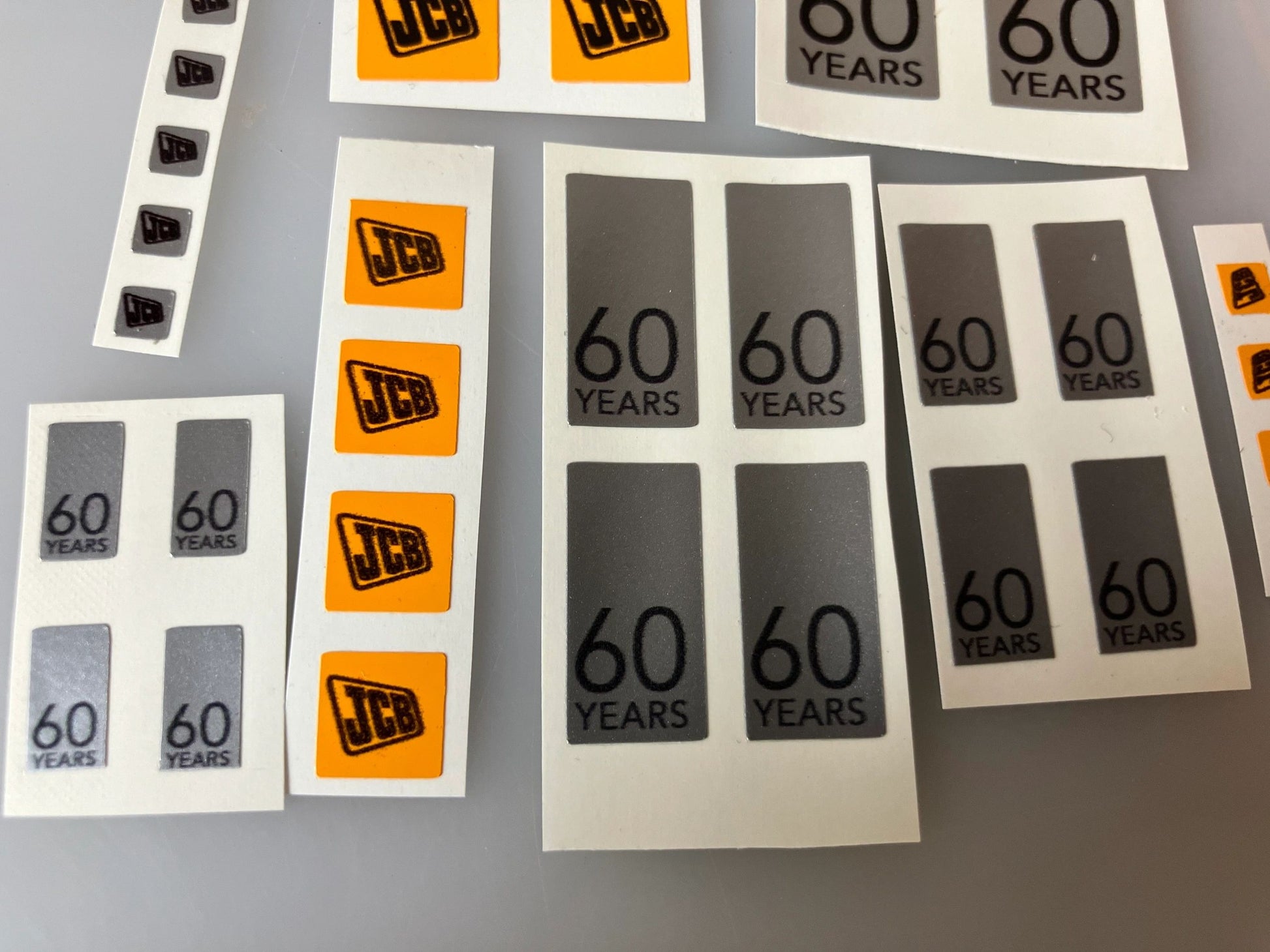 JCB 60 years huge pack Farm Machinery Professional Pre Cut High quality vinyl decal stickers 1:32 scale Image 4