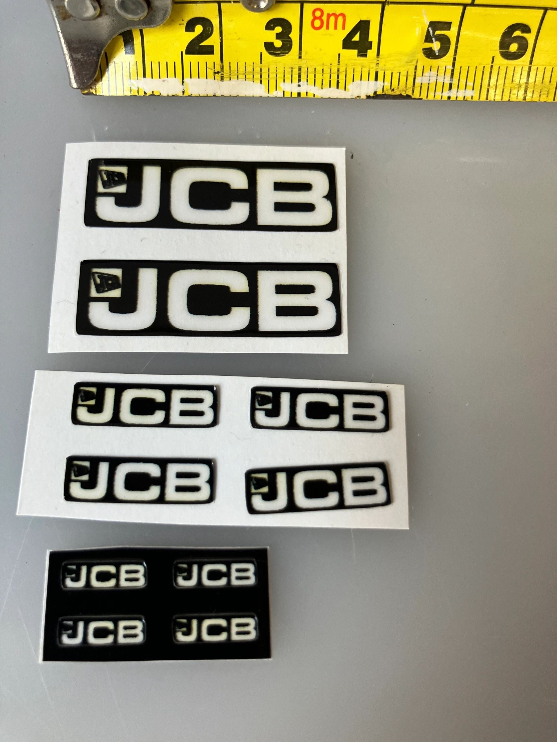 JCB Farm Machinery Professional Pre Cut High quality vinyl decal packs stickers 1:32 scale Image