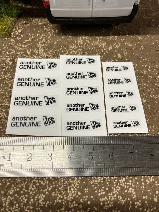 JCB x 14 decals 1:32 scale Professional pre cut High quality vinyl Tractor construction farm machinery decals Image 2