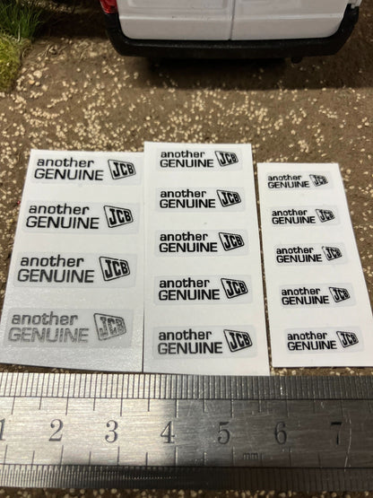JCB x 14 decals 1:32 scale Professional pre cut High quality vinyl Tractor construction farm machinery decals Image 3