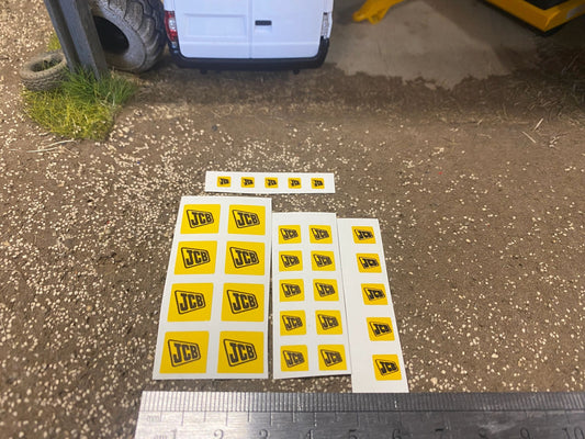 JCB x 28 Farm Machinery Professional Pre Cut High quality vinyl decal packs stickers 1:32 scale Image 2