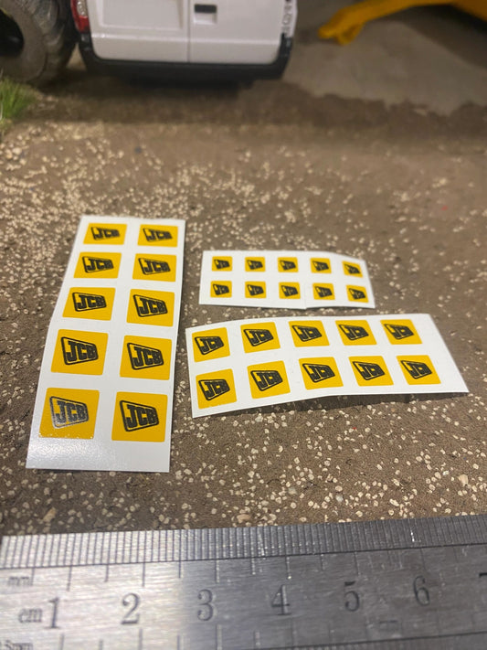 JCB x 30 Farm Machinery Professional Pre Cut High quality vinyl decal packs stickers 1:32 scale Image