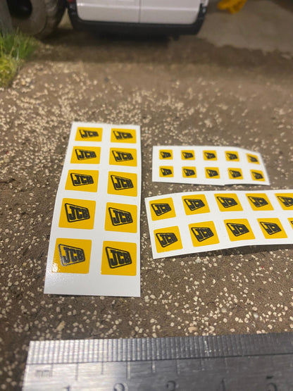 JCB x 30 Farm Machinery Professional Pre Cut High quality vinyl decal packs stickers 1:32 scale Image 2